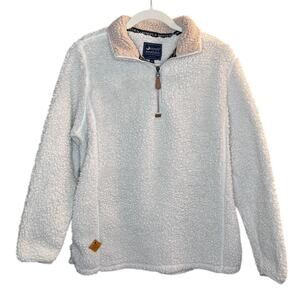 Simply Southern Women's Cream Sherpa Pullover - Size Medium